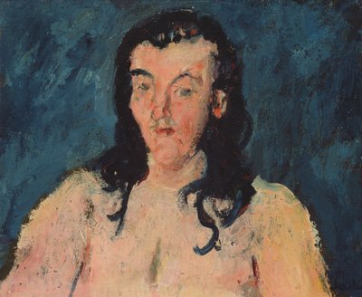 Torso con fondo azul, 1927-28 de Chaim Soutine